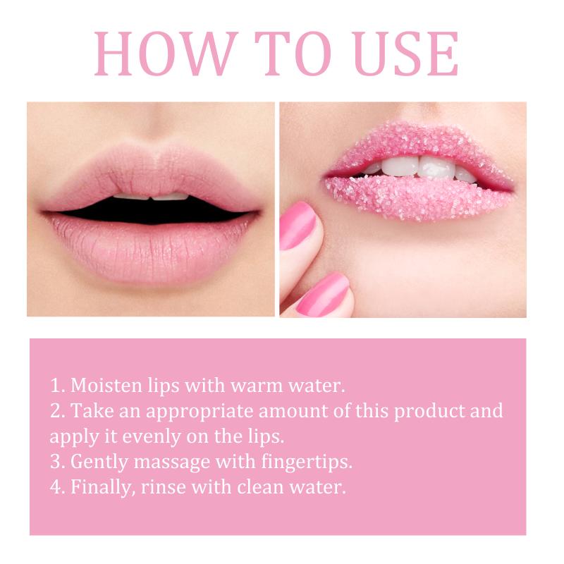 Jaysuing Lip Exfoliating Scrub Fade Lip Lines Remove Dead Skin Hydrate Moisturize Nourishing Lip Care Scrub and Lip Mask