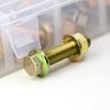 112 pieces of M6 x 10-50mm flange hexagon head bolt-nut kit, 8.8 grade alloy steel metric flange hexagon screws and nuts
