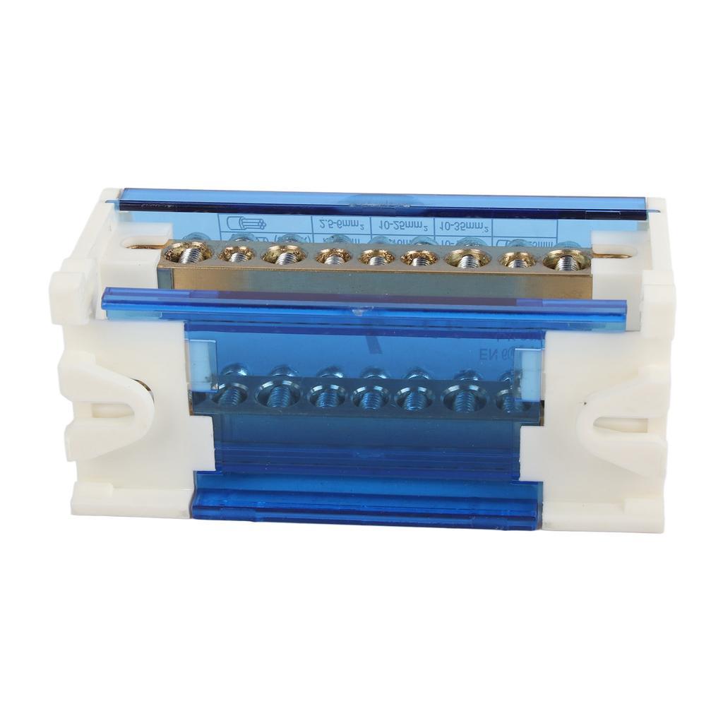 Zaciskowa Puszka Rozdzielcza 2-stopniowa Jednofazowa Szyna DIN z Przezroczystą Pyłoszczelną 211