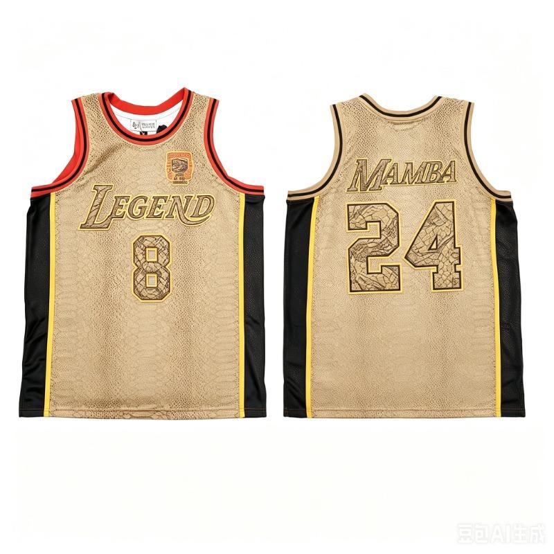 New Basketball Jersey No.8&24 Summer Men's Sleeveless T-shirt Breathable Men's T-shirt and Tank Tops Quick-dry Clothes for Man