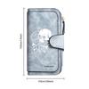 Gothic Skull Cat Printed Long Wallet Fashion Casual Large Capacity Card Holder