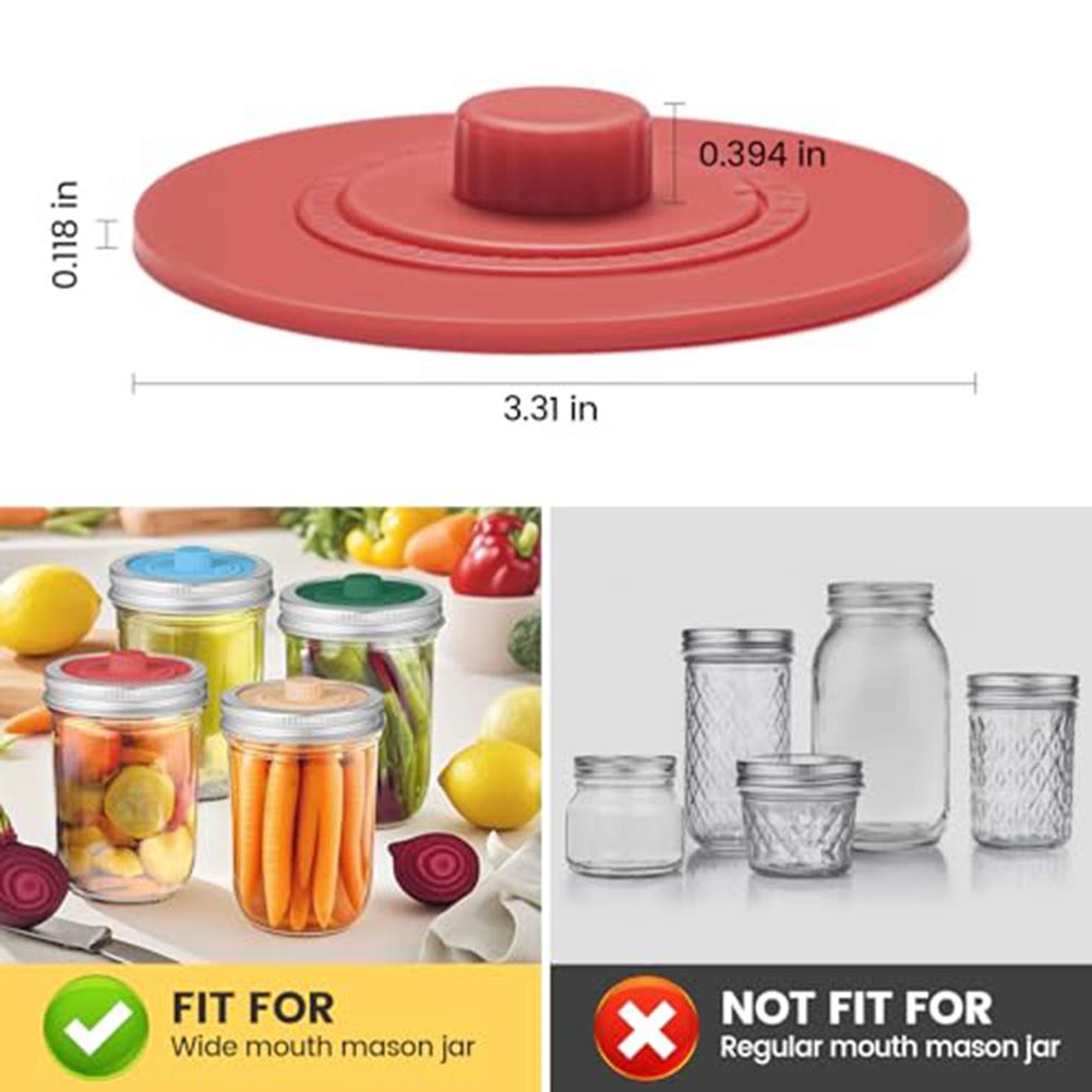 1 ks Chytrá silikonová víčka Jednosměrný ventil Potravinářský Automaticky odvzdušňovací ventil Fermentační víčka na kysané zelí Fermentovaný kuchyňský nástroj