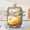 DeBao Tracy 316 Stainless Steel 3-Layer Steamer Pot