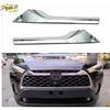 ABS For Corolla Cross  Front Middle Billet Grille Grill Stripes Cover Trim