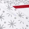 Christmas bedding 180x200 COTTON FLANNEL WITH FLUFF, Christmas trees, gray background