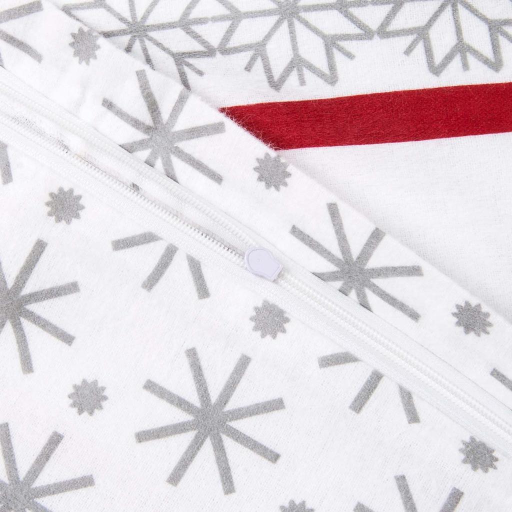 Christmas bedding 180x200 COTTON FLANNEL WITH FLUFF, Christmas trees, gray background
