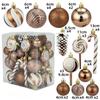 29/36/40pcs Christmas Ball Silver Red Christmas Tree Hanging Pendants Printed Special-shaped Gold Christmas Spheres  New