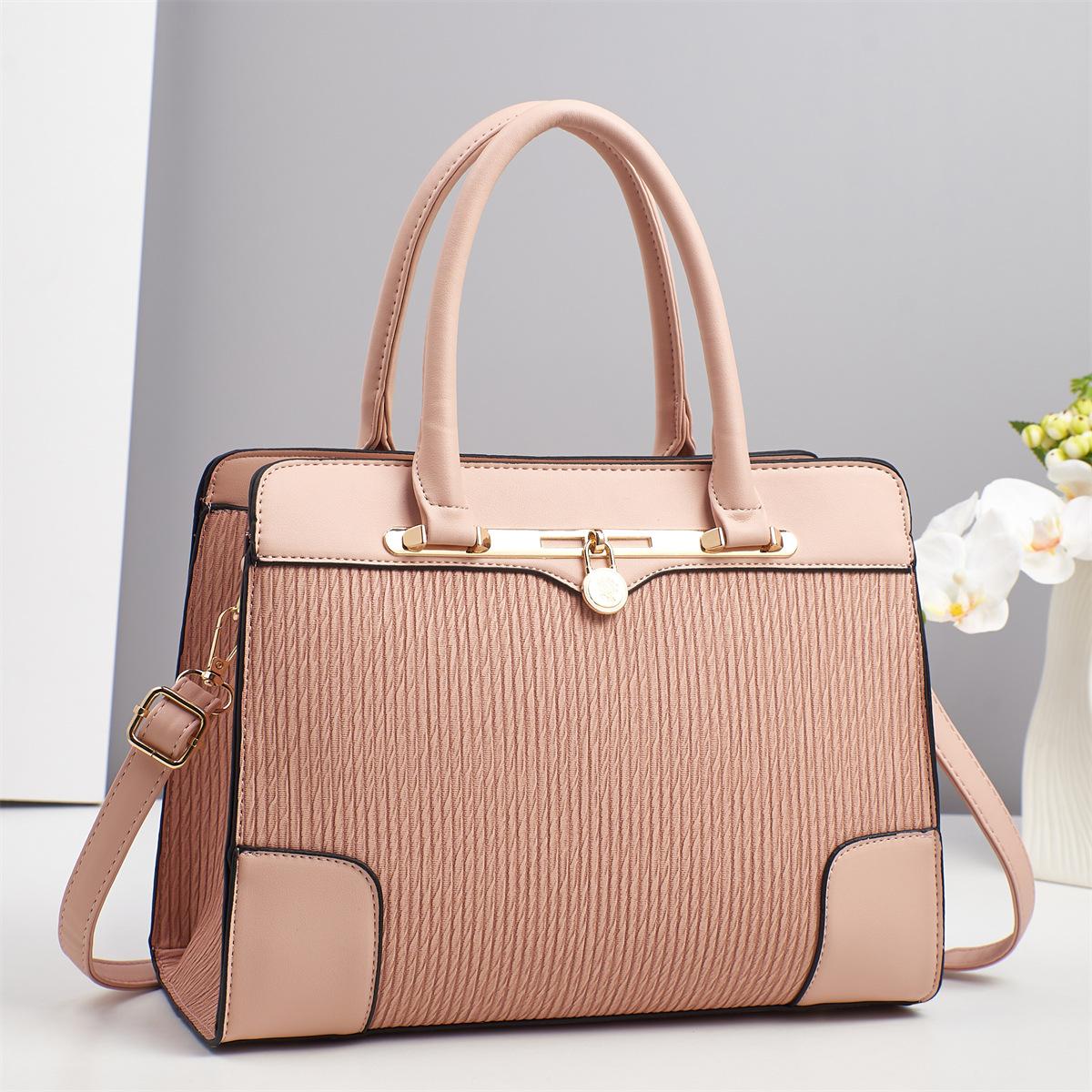Nieuwe Patchwork Handtas van Hoge Waarde Macaron Stijlvolle Eenvoudige Sfeervolle Schoudertas Stijlvolle Crossbodytas voor Vrouwen ，