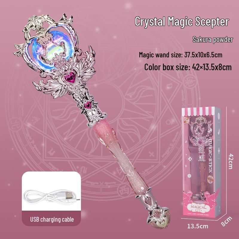 Enchanted Fairy Wand: Dreamy Luminous Scepter for Girls - Elsa Princess Lightsaber