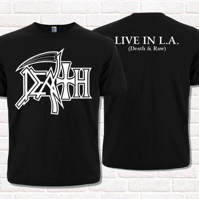 Morte dal vivo a L.A. T-shirt nera, Morte e Crudo. Death Metal Tecnico Progressivo