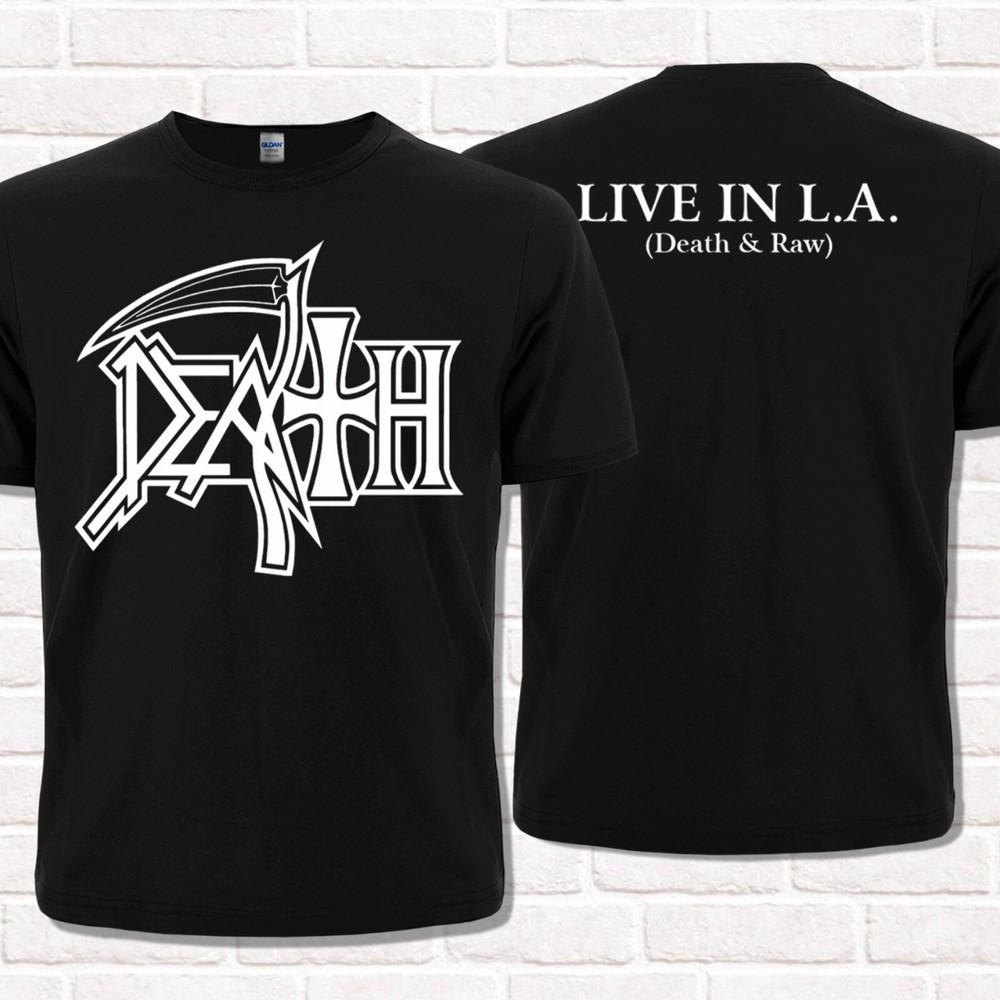 

Death live in L.A. black T-Shirt, Death and Raw. Technical Progressive Death Metal 2XL