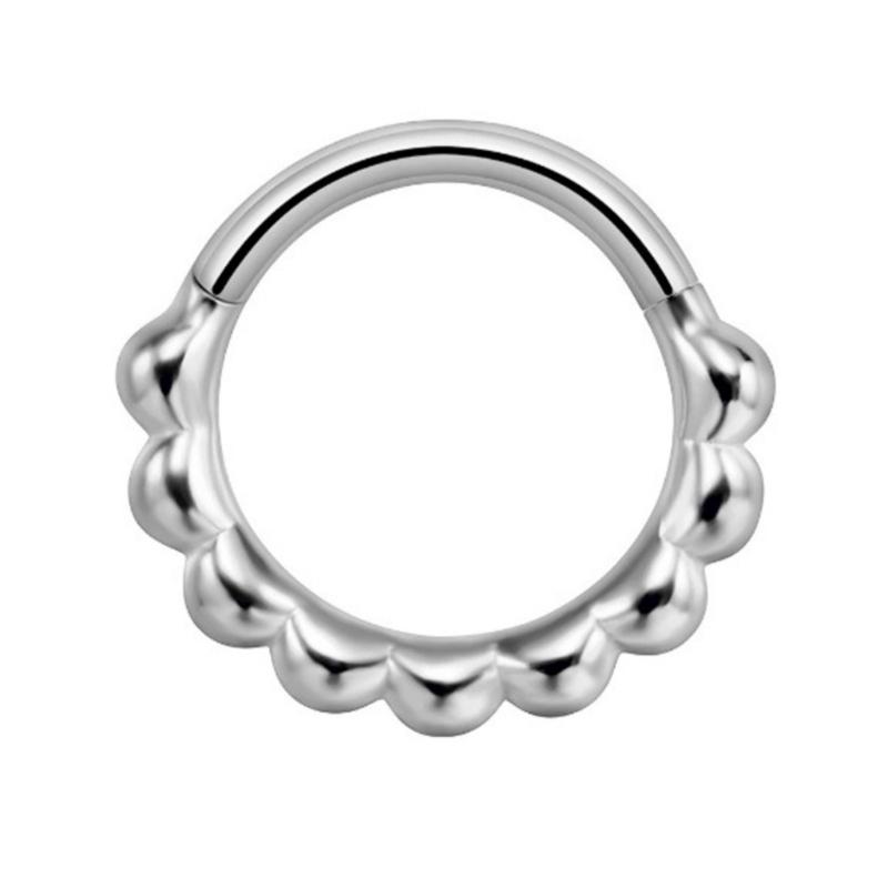 Easy To Wear Seamless Heart Nose Rings Piercing Nose Decors Comfortable Body Jewelry for Party and Daily Use