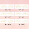 Metallic Eye Tattoo Stickers, Waterproof Temporary Freckle Decals, Sparkling Foil Eye Makeup for Festival Party, Glitter Face Art