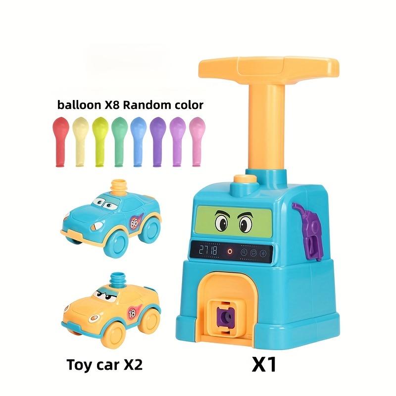 Balloon Powered Car Toy Set with Inflator - Educational Inertial Powered Vehicle for Children Ages 3 and Up,Fun Science Learning Toy, Plastic Material