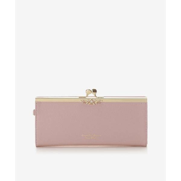 Thavasa Petit Billfold Flower Motif Long Wallet Pink [Samantha Choice] Women's