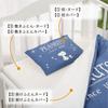 Nishikawa Snoopy Baby-Kuscheldecken-Set waschbar Bio Erdmuster Hergestellt in Japan Blau WF52302000 [Nishikawa] 6-teilig