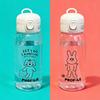 Bouncing Straw Water Bottle With Logo Portable Waterproof For Office And Travel