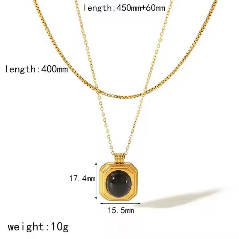 Gemstone open-end bangle in titanium steel with 18k gold plating - tarnish-free jewelry set 18K