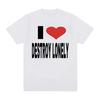 I Love Destroy Lonely Print Graphic T-shirt Summer Men Women Tops High Quality T Shirt 100% Cotton Oversized T Shirts Streetwear