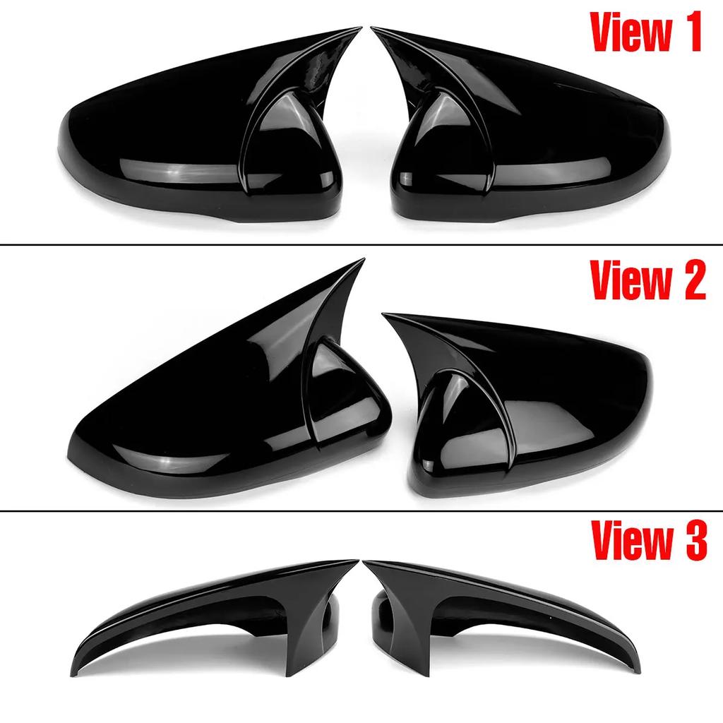 Pair Side RearView Mirror Cover Caps For VW Golf MK6 MK7 MK7.5 GTI R GTD ALL 2009-2020 Rear Wing Mirror Cap