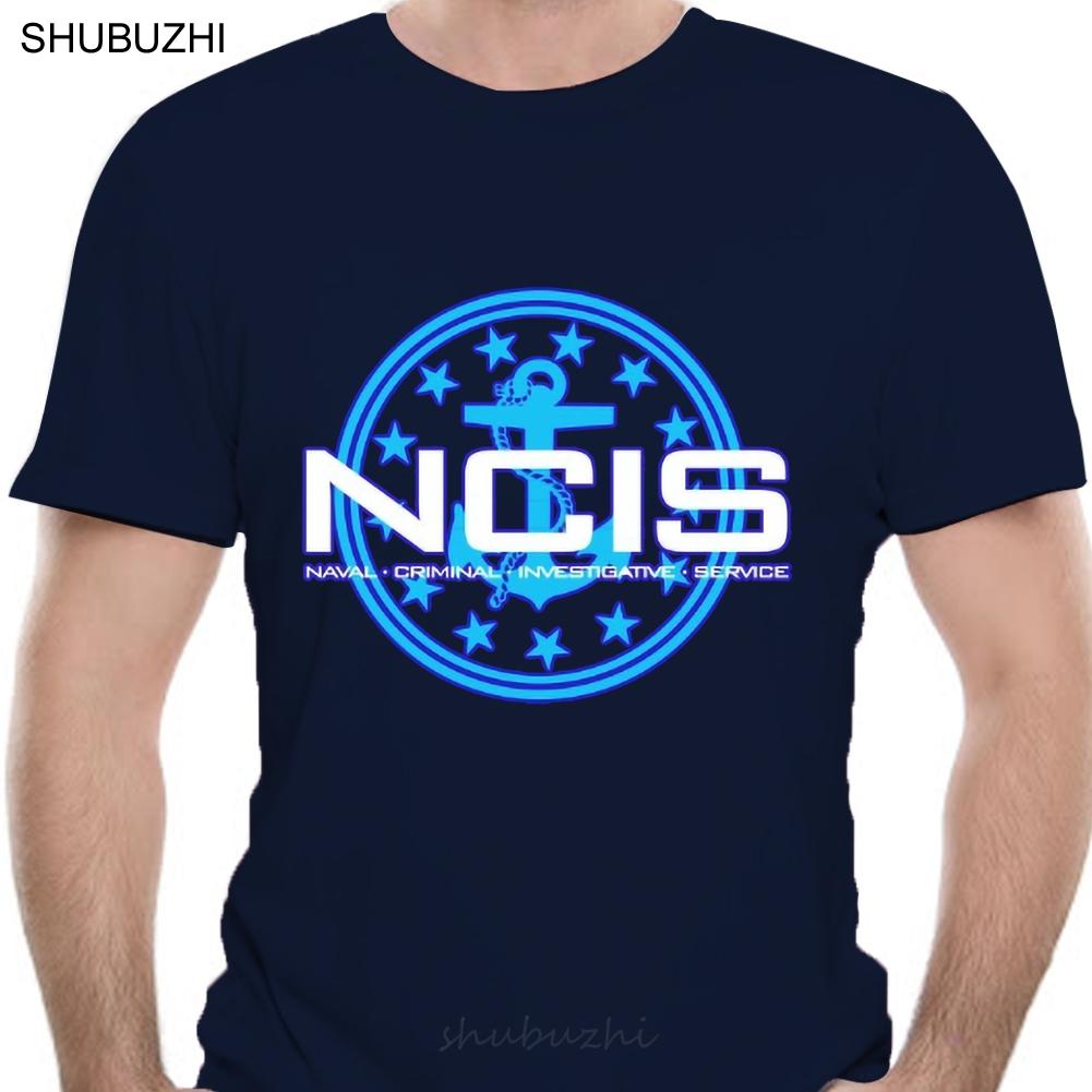 Men T Shirt NCIS Tshirt blue tshirts Women TShirt male brand teeshirt men summer cotton t shirt S
