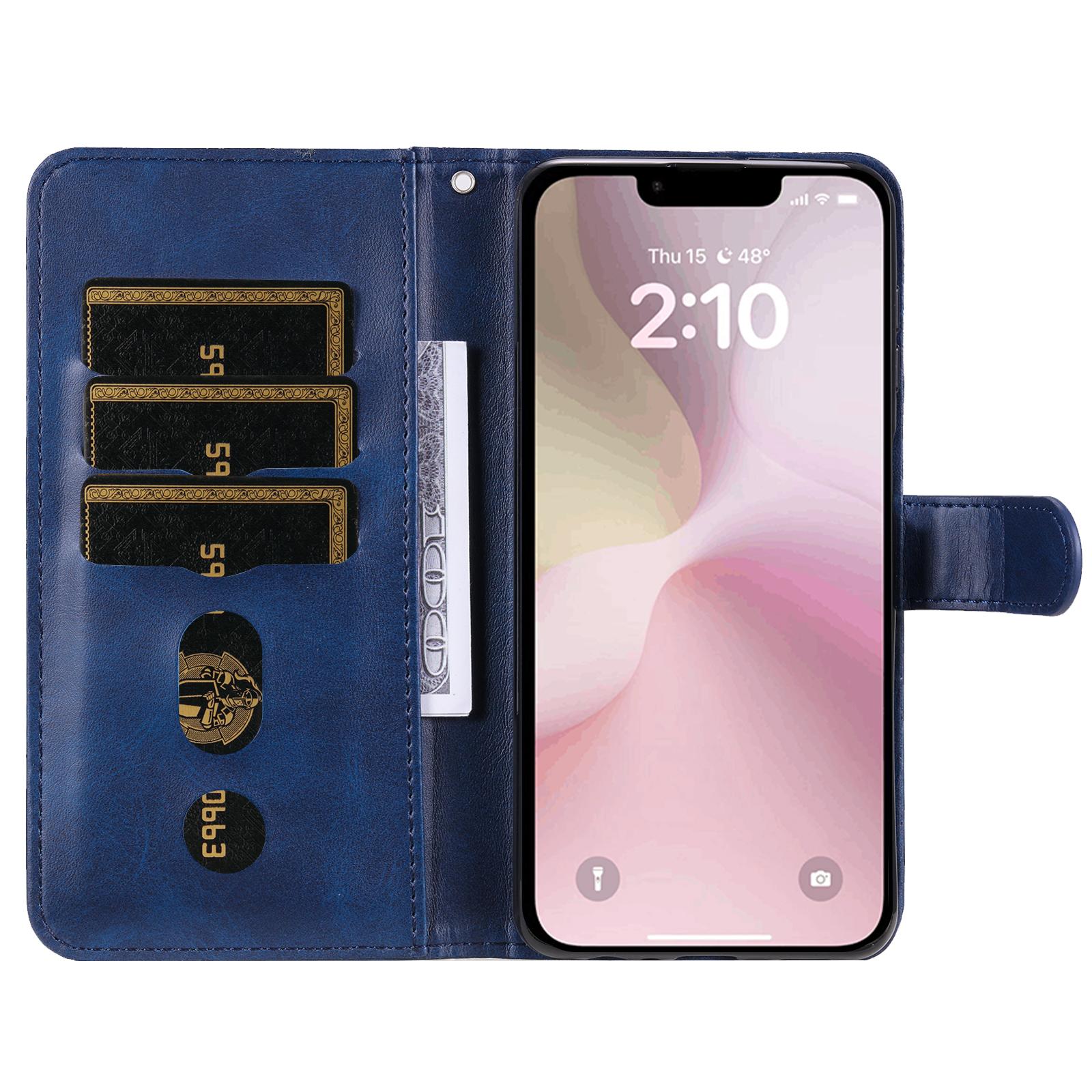 

For iPhone 16e Wallet Case Zipper Pocket Leather Phone Cover Wholesale Red