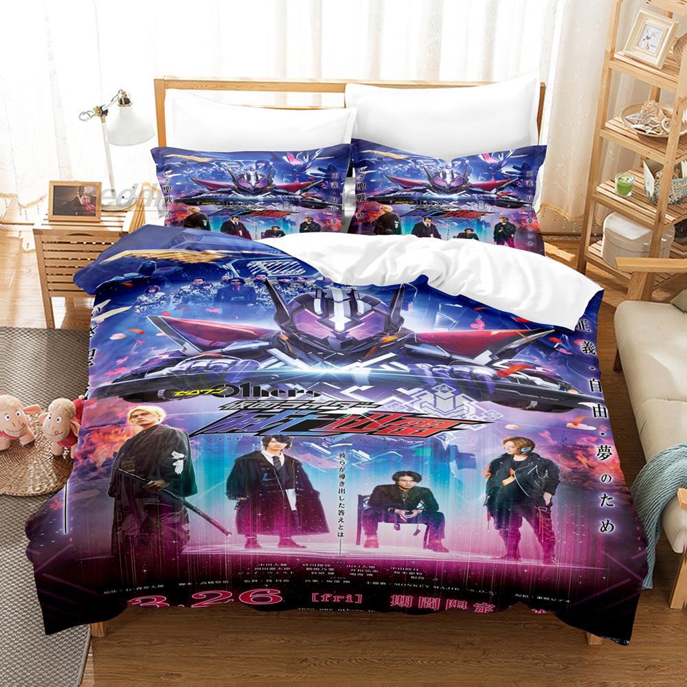 Kamen Rider Zero-One Bedding Set Single Twin Full Queen King Size Bed Set Aldult Kid Bedroom Duvetcover Sets 3D Print Anime