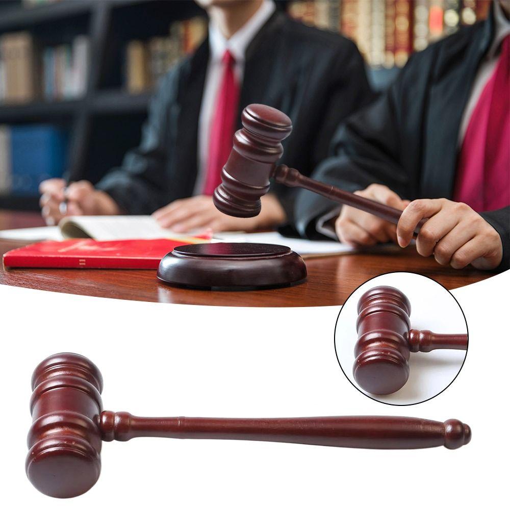 Handcrafted Delicate Wooden Judge Hammers Sound Hand Tools Sound Block Wood Gavel Hammer Gift Knock Auction Hammer