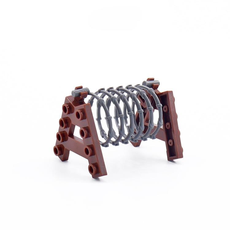 Военная кукла Строительные блоки Ландшафтные аксессуары Проволока Препятствие Баррикада Военная сцена