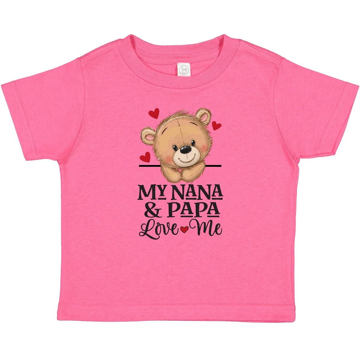Inktastic Nana And Papa Love Me Cute Grandchild Bear Baby T-Shirt Outfit Day 160