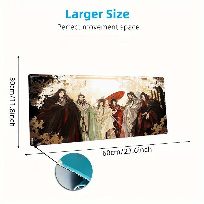 WangXian Color Mouse Pad Large Gaming Table Cushion Non-slip Laptop Tablet Big Mousepad XXL Mat Mini PC Playmat With Lock edge