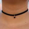 Gothic Lolita Punk Triangle Choker Necklace Black Velvet Steampunk Tattoo Necklaces Torques Jewellery Clavicle Colar Bijoux
