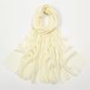 New Hot-selling Bamboo Cotton Solid Color Long Towel, Boutique Breathable Women's Versatile Bag Head Soft Scarf