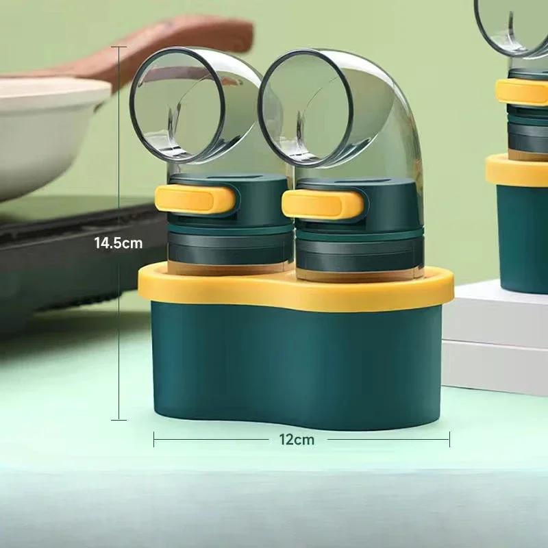 Quantitative Salt Control Bottle Salt Shaker Controlled Seasoning Jar Seasoning Box Household Kitchen Seasoning Bottle