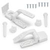 Toilet Seat Lid Hinge 1Pair White Plastic Toilet Bolts Screw Nuts For Bathroom Toilet Accessories