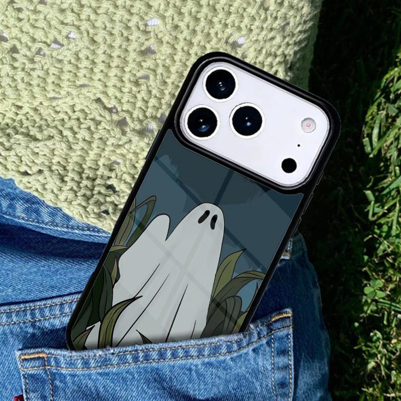 There's A Ghost Phone Case For iPhone 17 AIR 16 Pro Max 15 14 Pro 11 12 13 Shockproof Silicone Cover