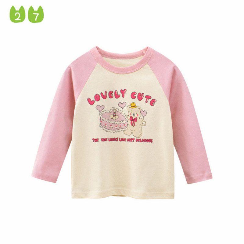27home Bear Long Sleeve Cake Round Neck Ins Children's Clothing