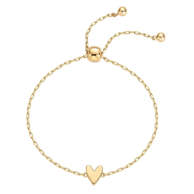 

Sweet Romantics Hollow Heart Bracelet Stainless Steel with Adjustable Length Handmade Wrist Accessories