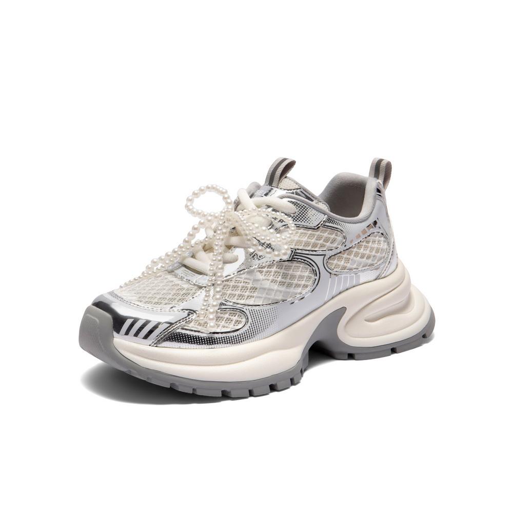 Belle Fashion Color Contrasting Dad Shoes Women 2025 Summer New Comfortable Breathable Mesh Casual Shoes