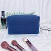 Polyester Waffle Pattern Travel Makeup Bag With Large Capacity For Women And Men