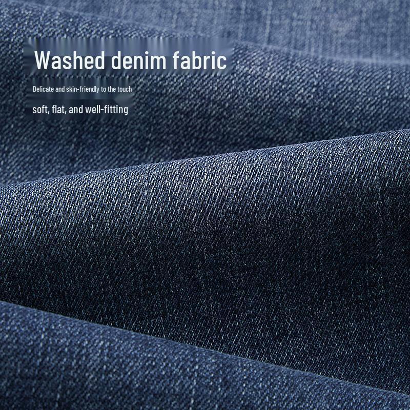 HLA Men's Straight Fit 5-Pocket Jeans