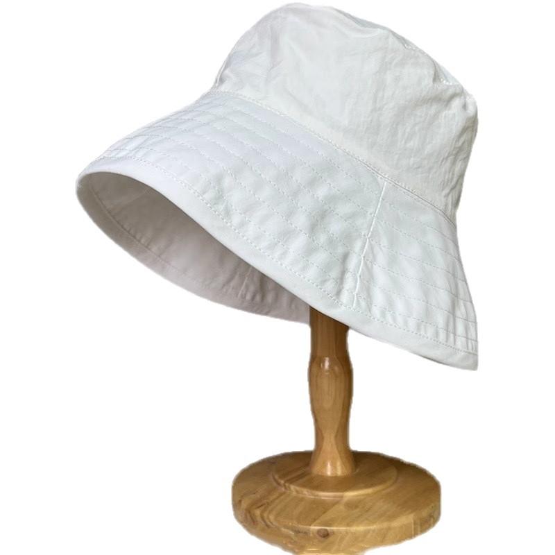 Women's Premium Autumn Soft Brim Lightweight Versatile Black Quick-Dry Bucket Hat UV Protection Sun Hat