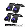 CRR1 4pcs Car Rear Seat Hook Storage Hanger Organizer Accessories For Mercedes Benz W202 W212 W126 W140 W168 W177 CLS GLE GLC GLS CLA