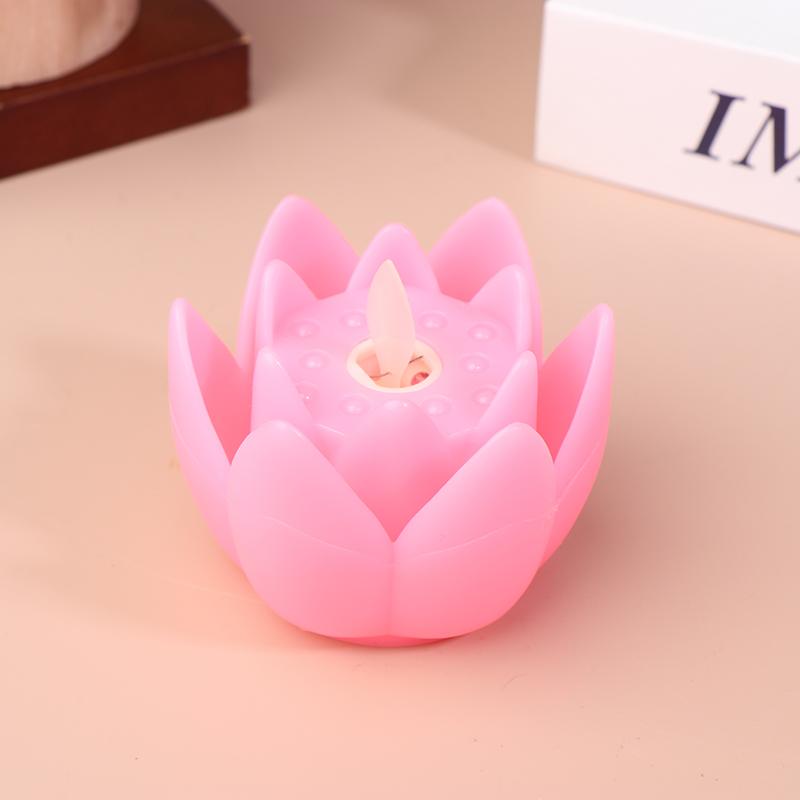 Lotus Lantern In Front Of The Temple Led Electronic Candle Lamp Buddhist Hall Lanterns Wishing Light Temple Festival Decoration