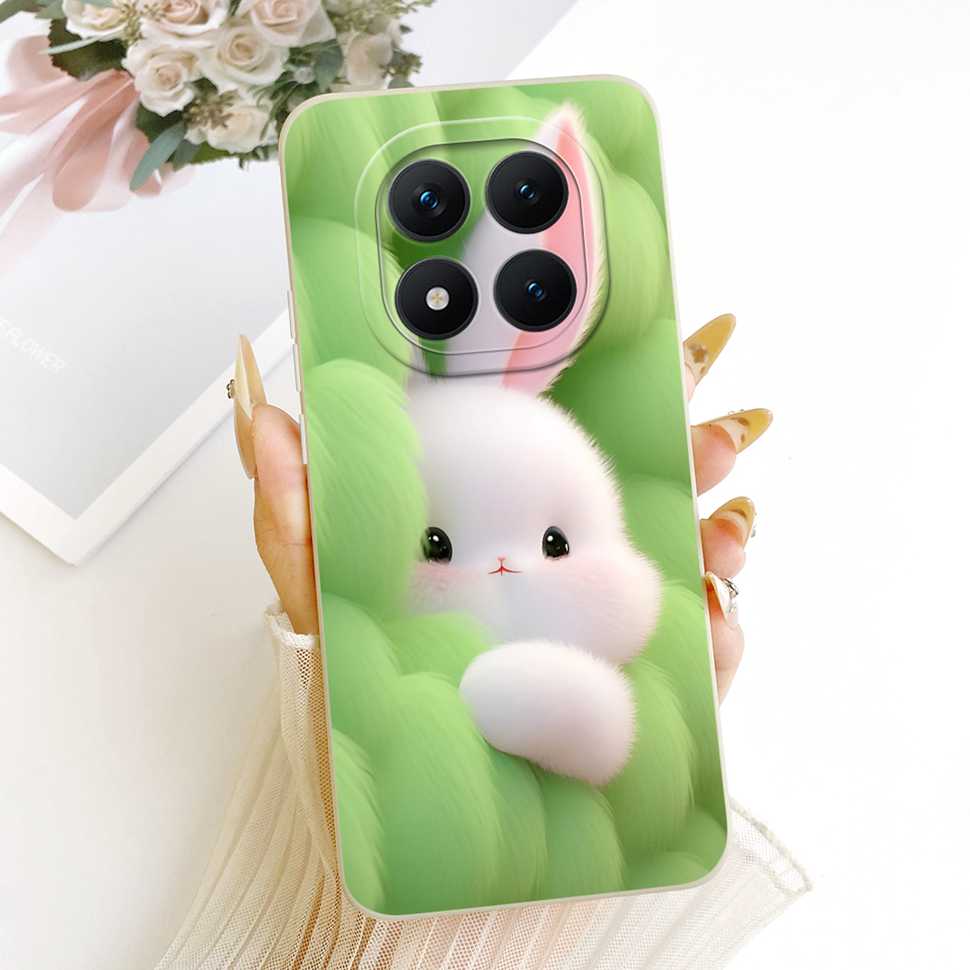 Cartoon Rabbit Case For Redmi Note 15 Pro Casing Cute Soft Phone Cover For Xiaomi Redmi Note15 Note 15 Pro 5G Capa Fundas