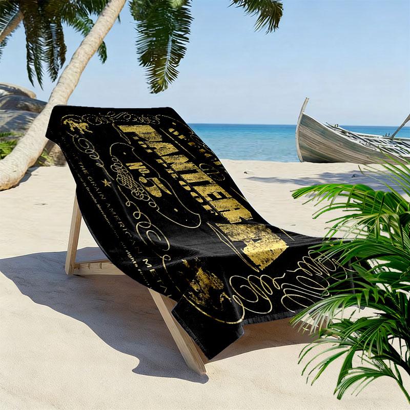 Panteras FC Print Beach Towel, Large Soft Quick Dry Towel for Beach Camping Swimming