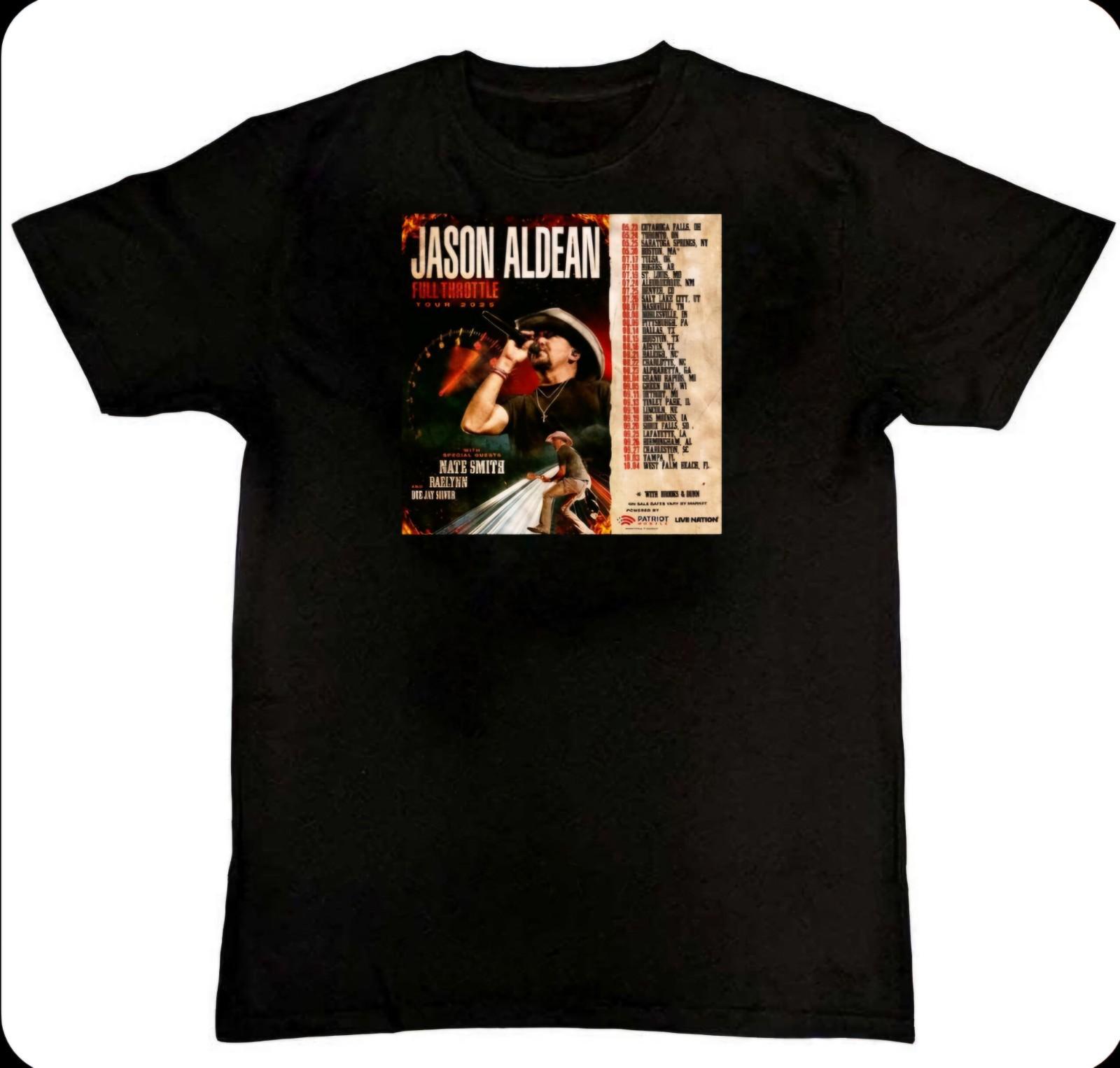 Jason Aldean FULL THROTTLE TOUR2025 Graphic T-Shirt S-4XL XXL