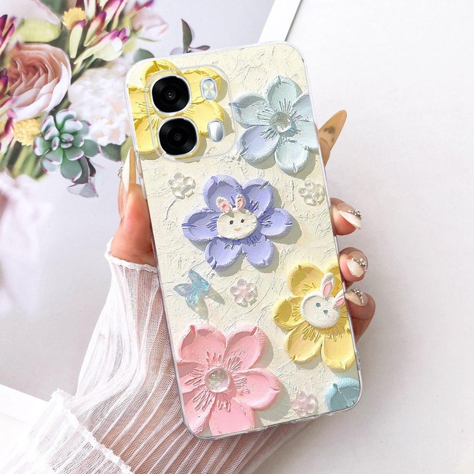 Klares Gehäuse für Oppo A6s 5G Hülle CPH2789 Luxuriös Süß Mode Schmetterling Cool Bemalte Abdeckung für Oppo A6s 4G CPH2815 Handyhülle