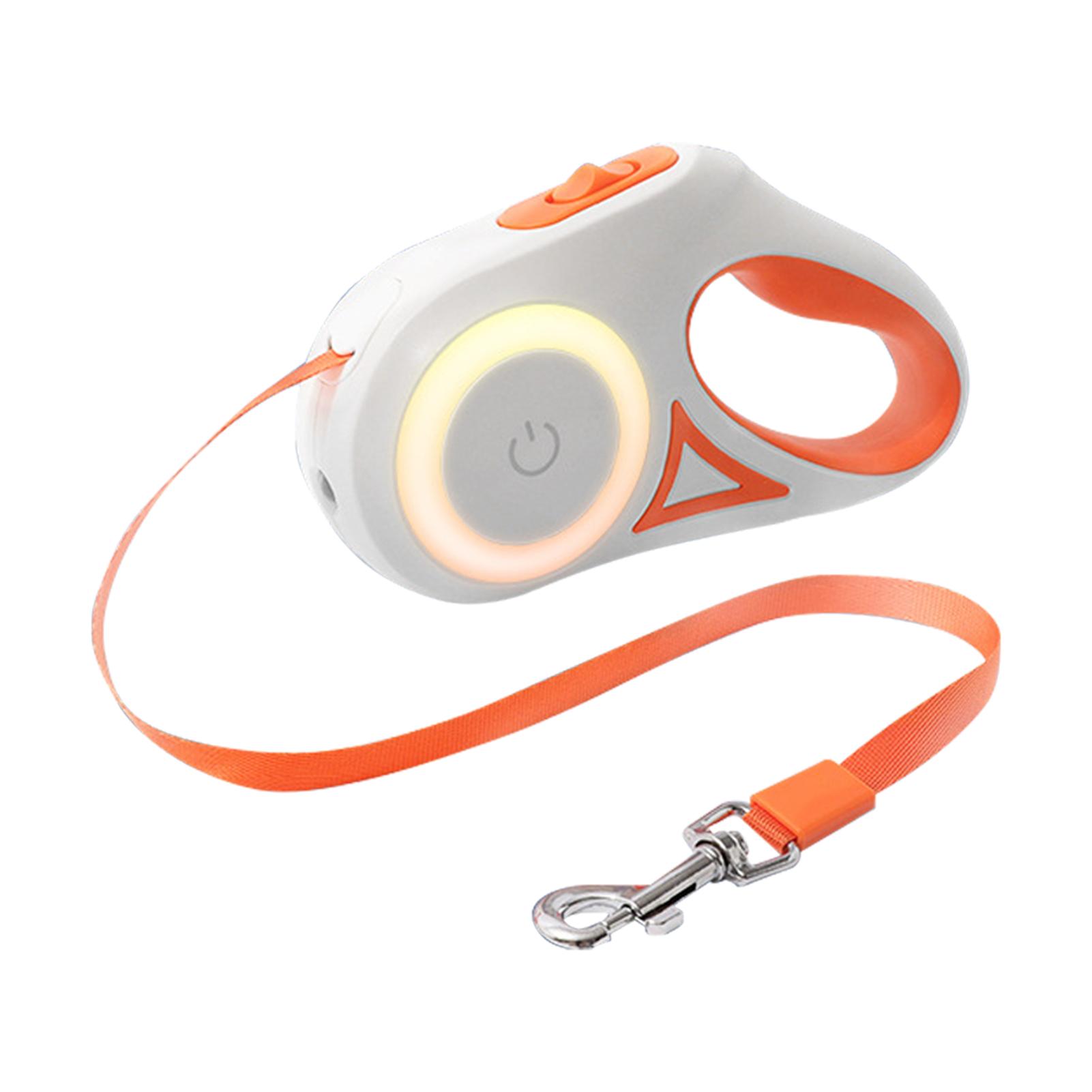 

Автоматический телескопический поводок для собак со светодиодной подсветкой, прочный металлический поводок с пряжкой для больших и средних собак 3m