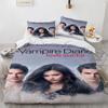 Damon Salvatore The V-Vampire D-Diaries Black Bedding Set, Anime Duvet Cover and Pillowcases, Home Bedroom Decor, Boys' Gifts